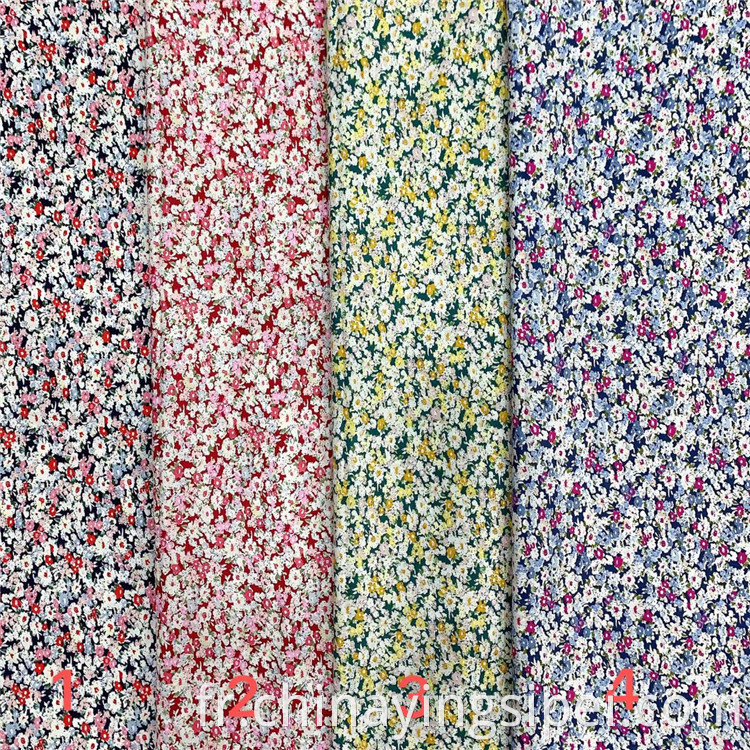 2020 NOUVEAU TEXtile Stocklot Textile 100% coton Poplin Poplin Imprimé Cotton Tissu pour femmes